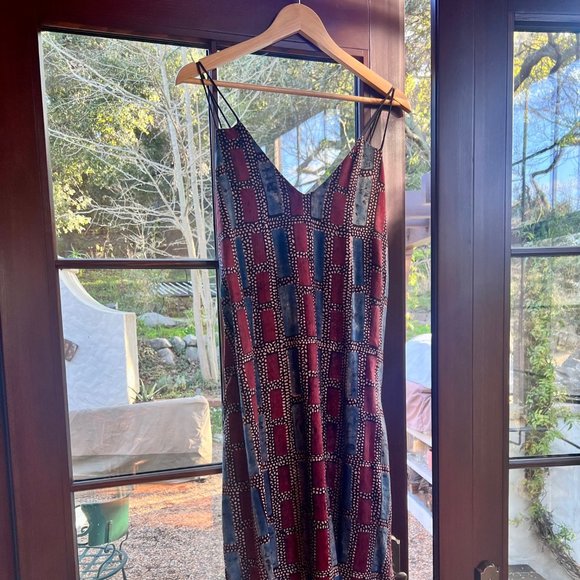 Umber & Ochre Midi/Maxi dress with adjustable tie straps - Picture 2 of 5